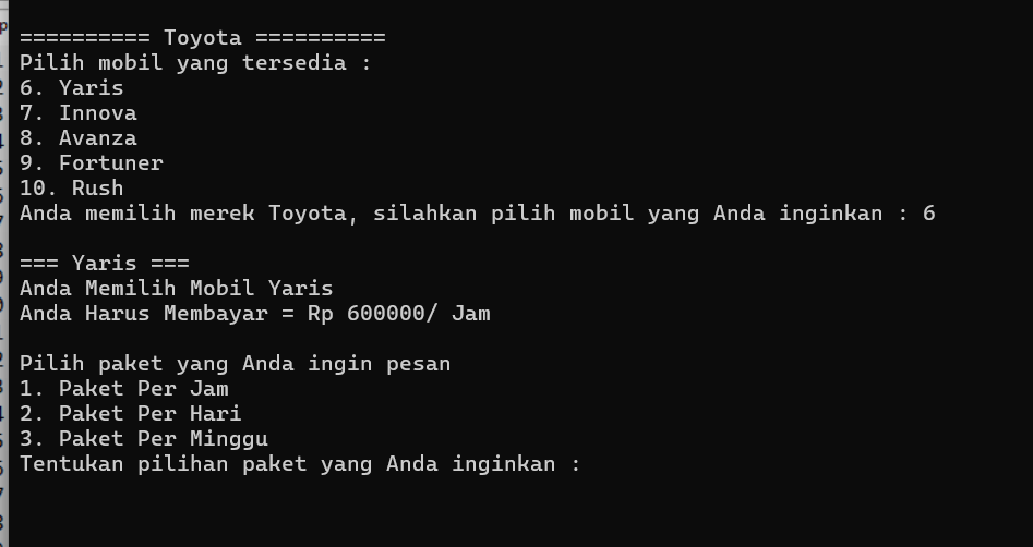 Sistem Penyewaan Mobil